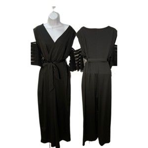 Black Off Shoulder Jumpsuit XL
